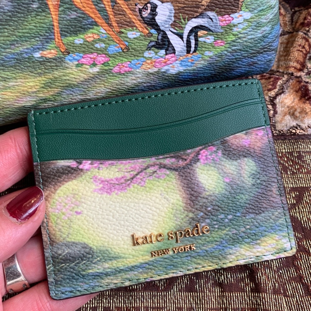 RARE!!Authentic KATE SPADE leather Bambi collection card holder - Picture 5 of 10